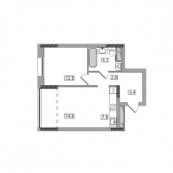 2-комнатная, 48.4 м²