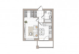 1-комнатная, 37.2 м²