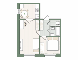 2-комнатная, 41.5 м²